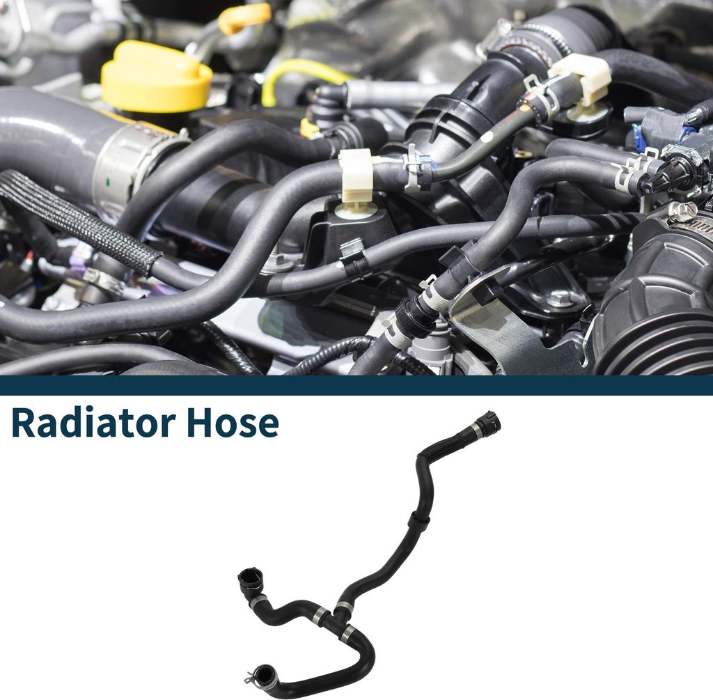Kühlerschlauch Heizungsschlauch Für Volvo S60 II 2010-2015 Nr.31274170 Gummikühlerschlauch Schwarz 1 Stk