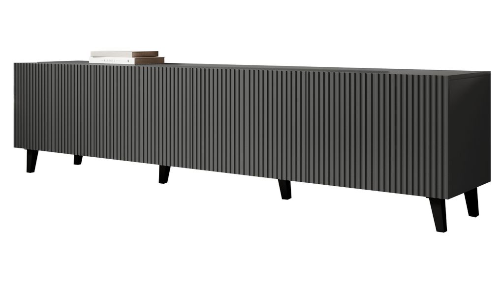 MIRJAN24 TV-Lowboard Vamos Grey 200, TV-Schrank mit 4 Produktbild 1