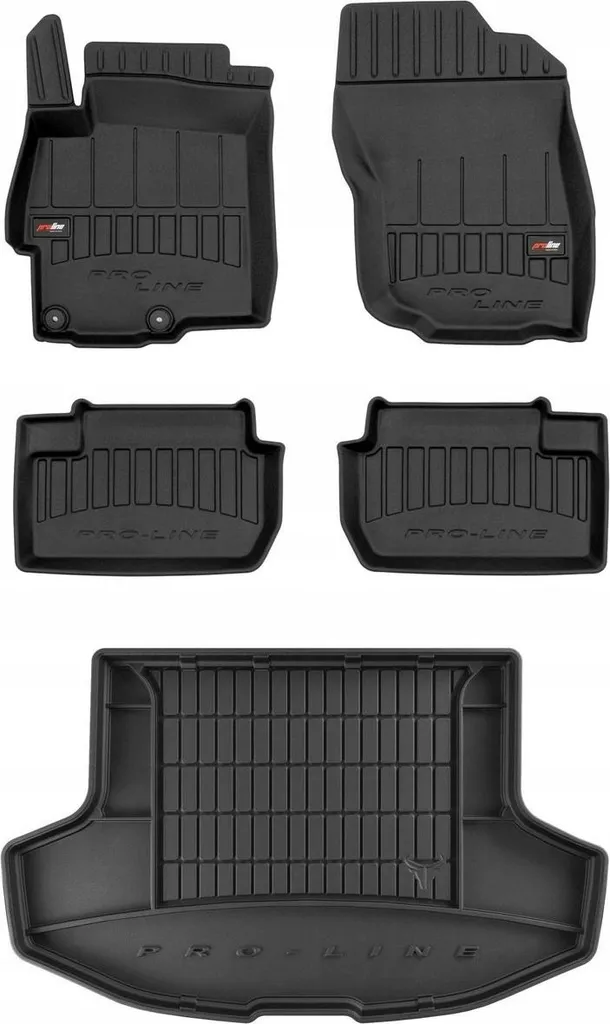 Tappetini in Gomma 3D Mitsubishi Lancer 8 HB (2007-2016) - Kit Completo