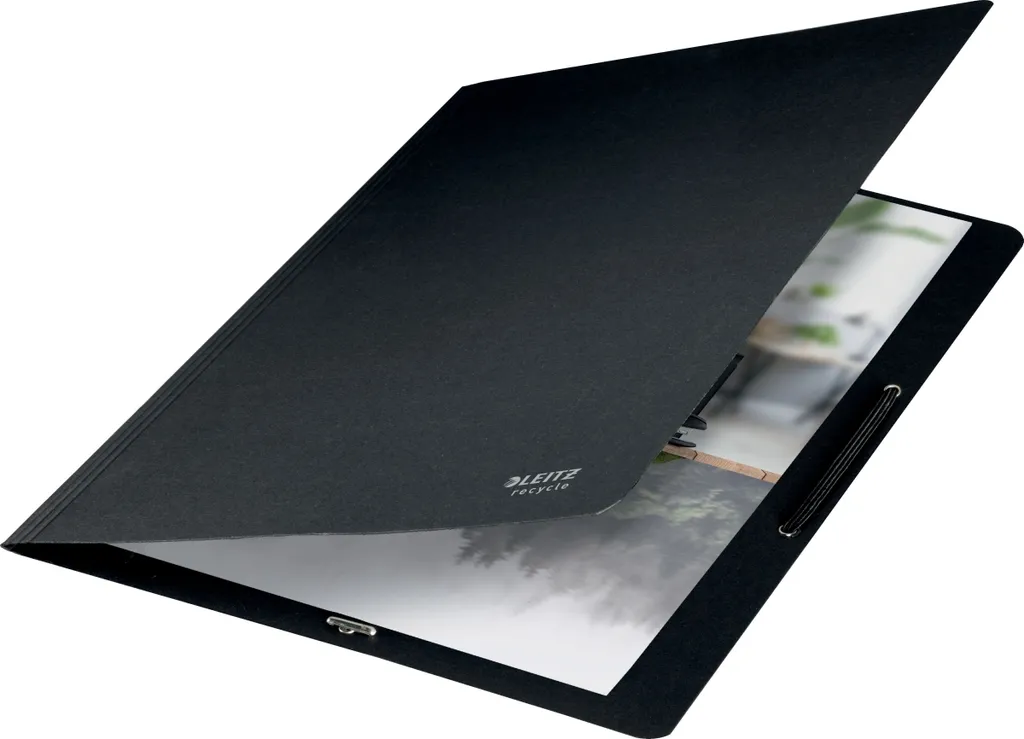 Dossier d'angle recyclé Leitz 39080095 noir grainé haute résistance