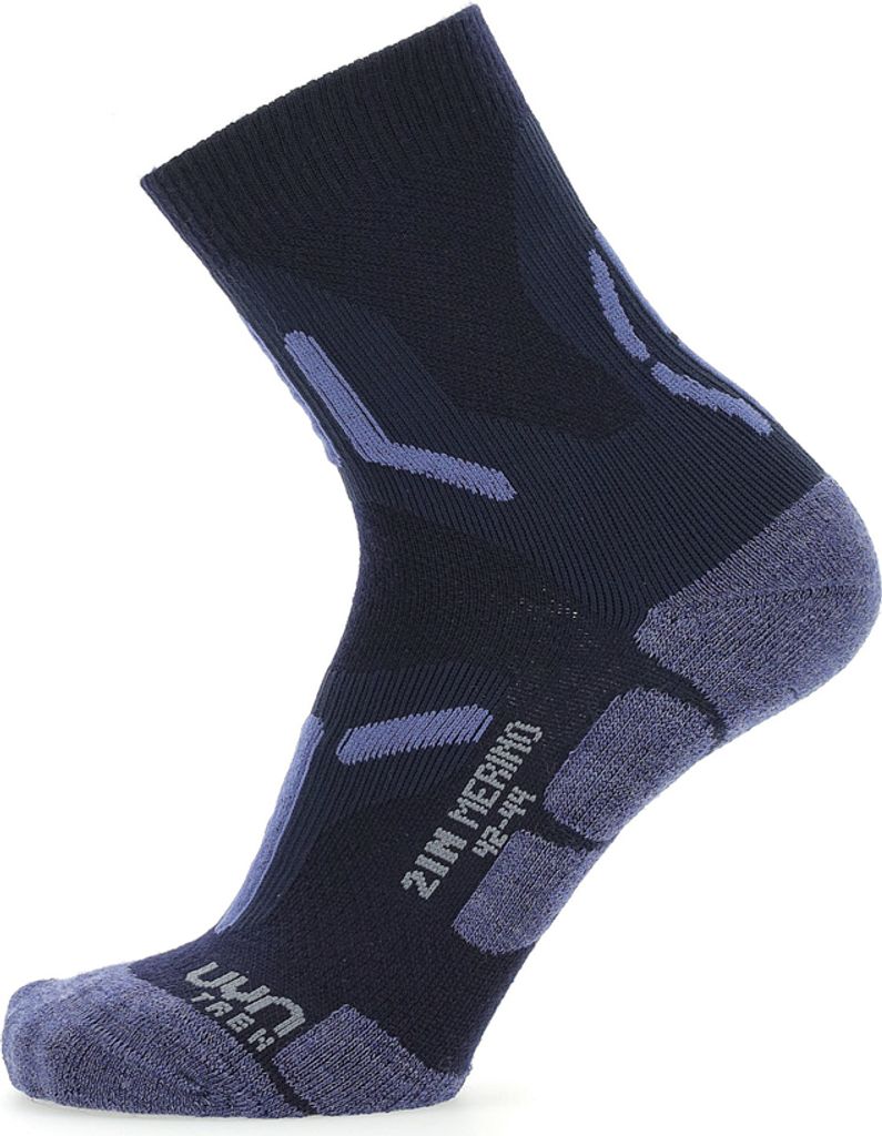 UYN Trekking 2IN Merino Man navy Anti-Blasen Wandersocken EU 39/41
