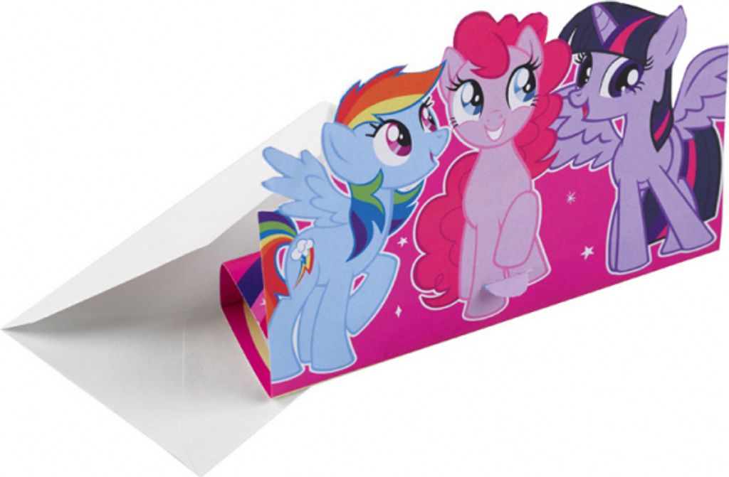 Pozvánky My Little Pony, 8 kusů, barevné Obrázek produktu 