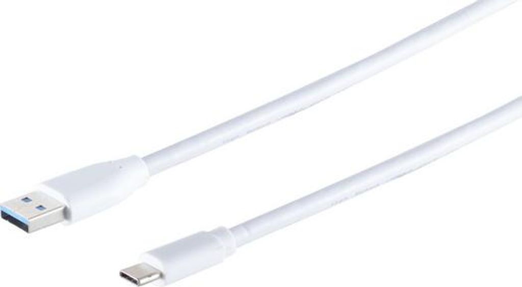 USB Kabel 3.0 A Stecker -USB 3.1 C Stecker weiß 3m