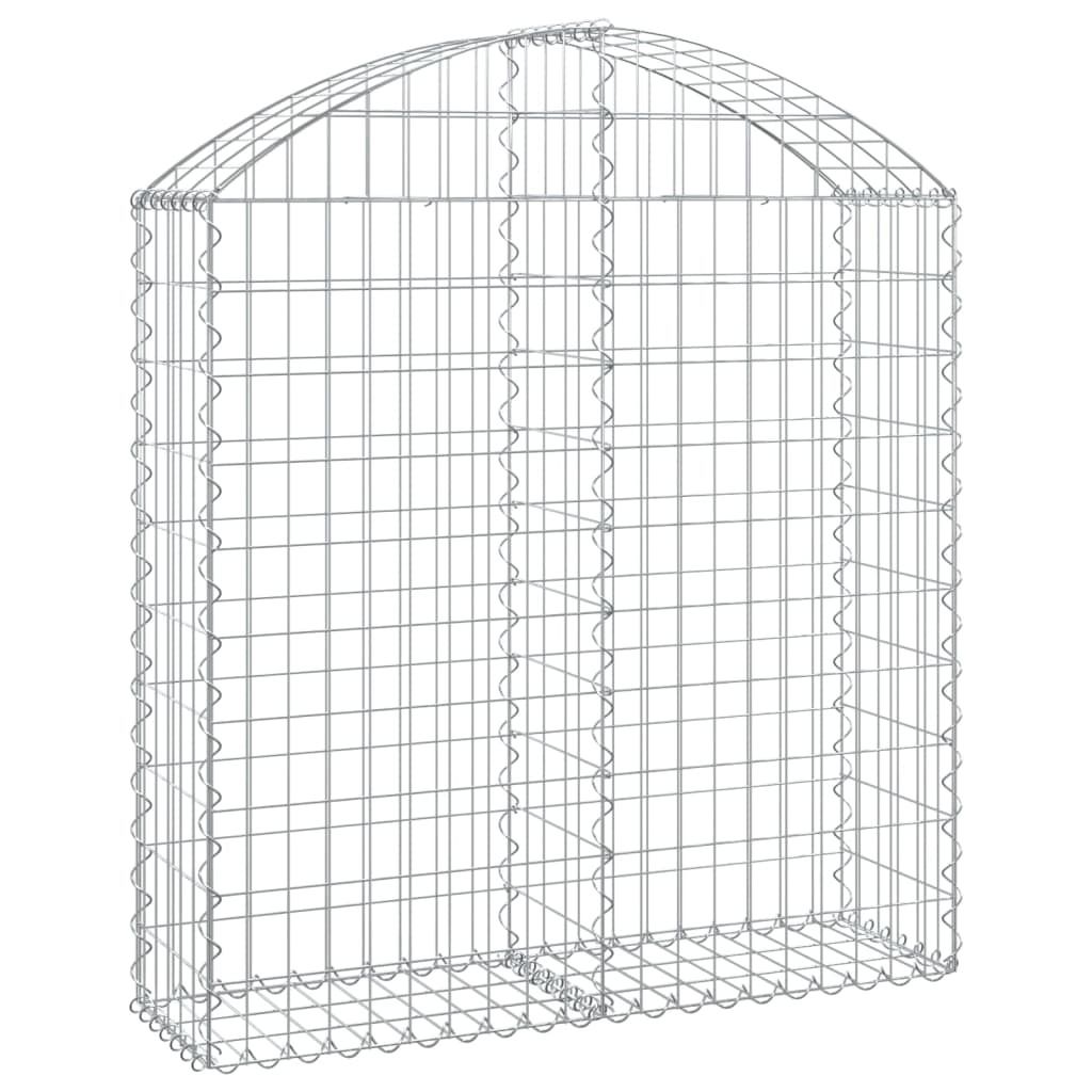 vidaXL Gabion avec arc surélevé 100x30x100/120 cm Fer Image du produit 