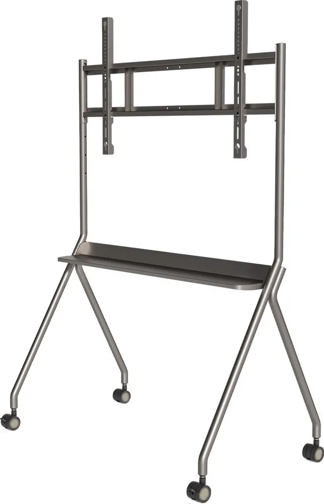 Meuble TV mobile Dahua PKC-MS0A support à roulettes argent 125kg