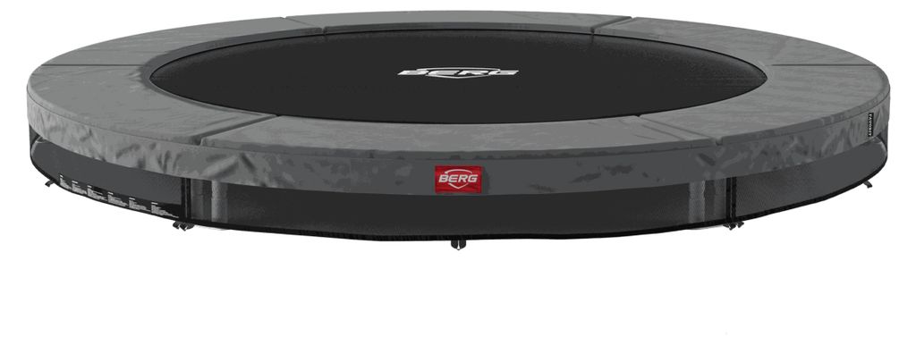 BERG Bodentrampolin Favorit InGround 270 Stahlrahmen Grau Produktbild 