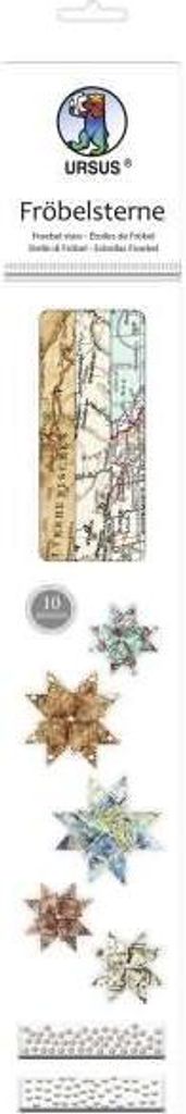 Faltstreifen Fröbelsterne Landkarten