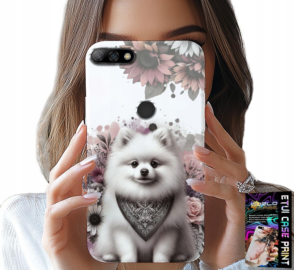 Etui Für Huawei Y7 2018 - Pomeranian, Zwergspitz, Hunderassen