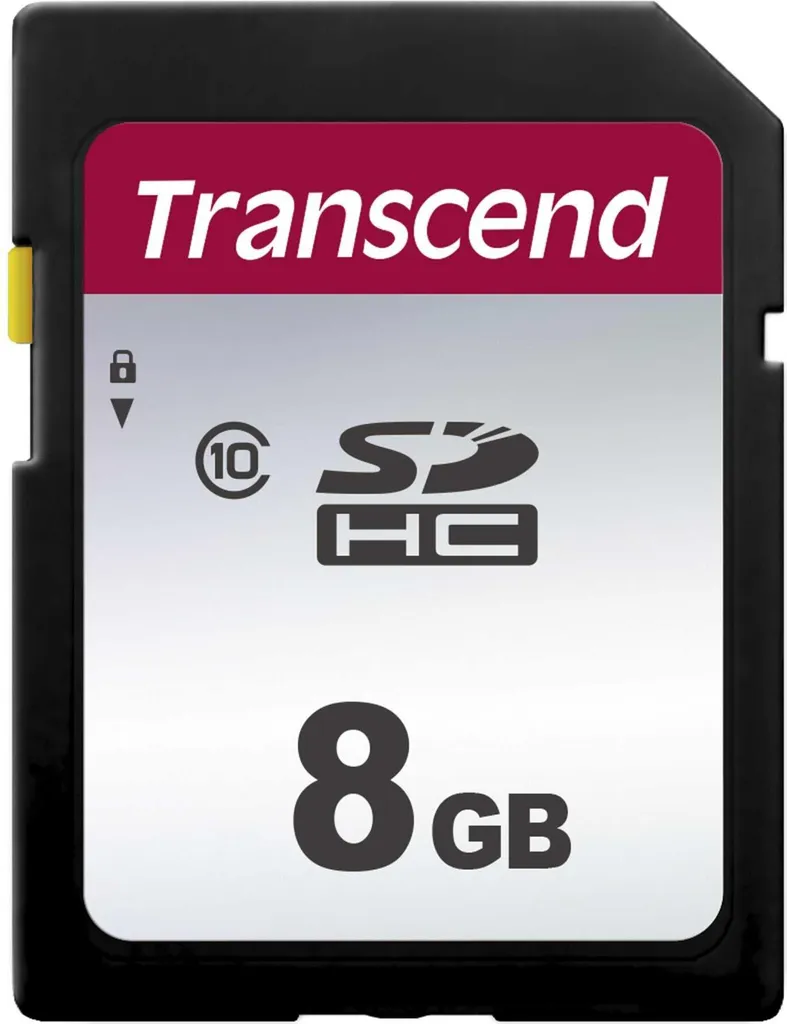 Scheda SD Transcend 8GB SDHC 300S C10 | Alta Durata e Performance