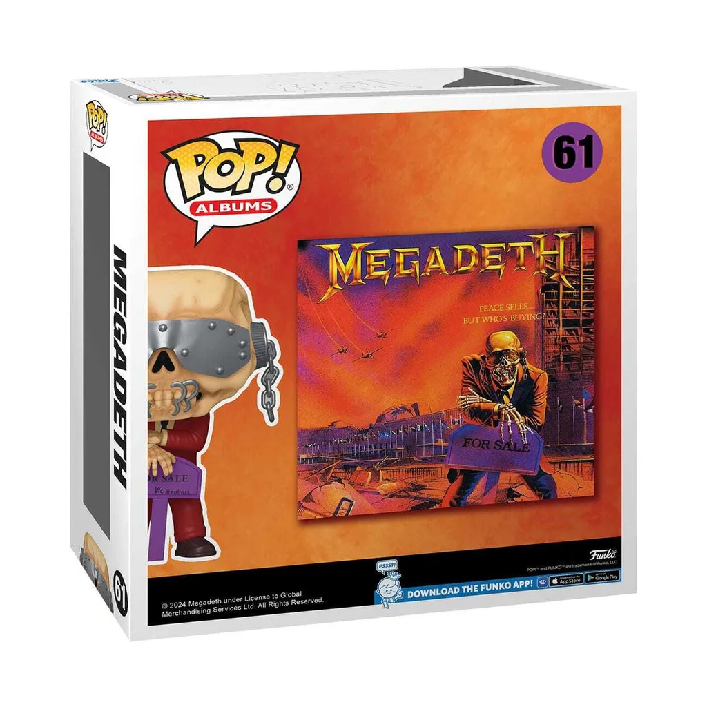 Objet de collection Megadeth Funko Pop! Albums 61 vinyle décoratif
