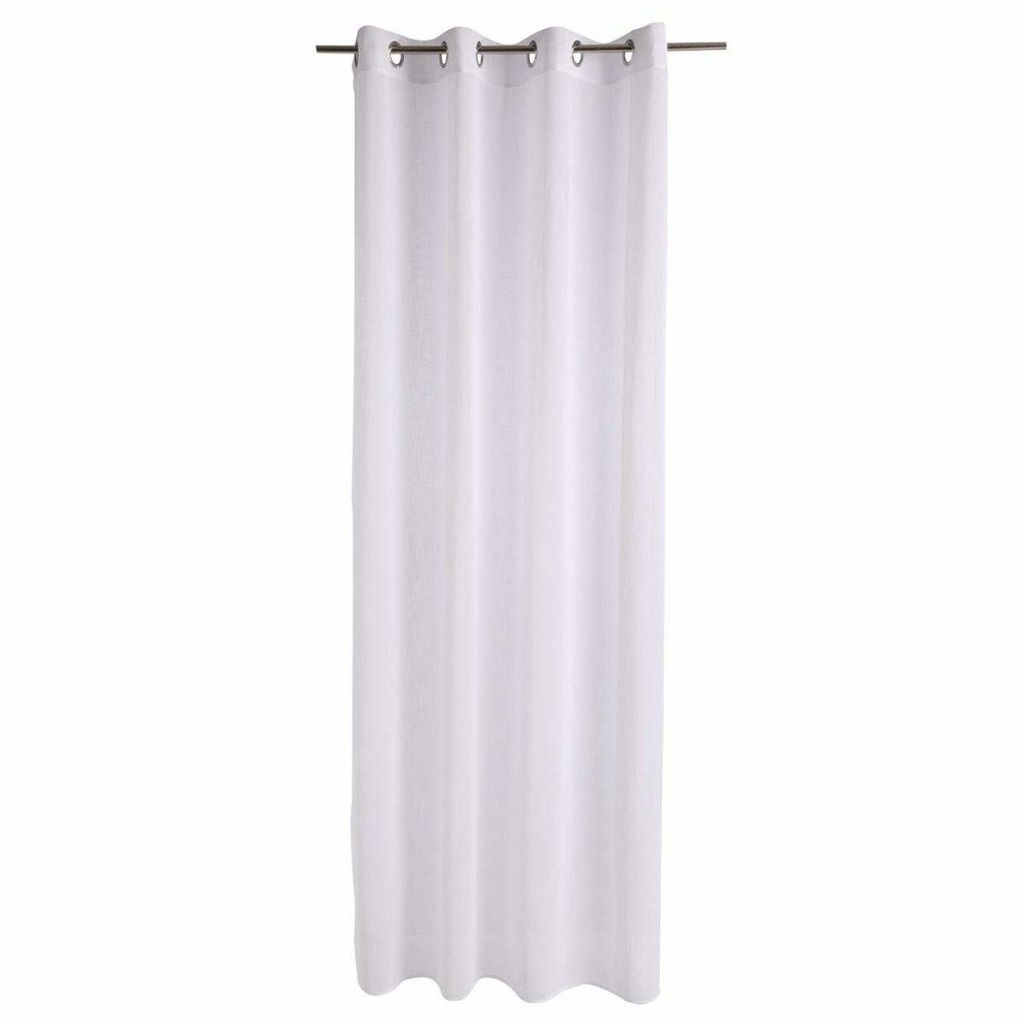 Vorhang im dezenten weißen Farbton, perfekt für Wohnzimmer, Küche und Schlafzimmer - 240 x 140 cm