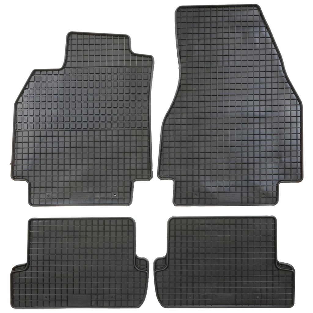 für Renault Megane ab 11/2002-10/2008 Passform PETEX Gummimatten 4-teilig schwarz Allwettermatten Gummifußmatten