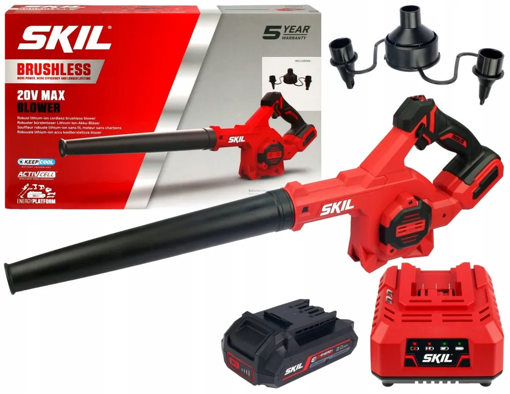 Souffleur sans fil Skil 20V 3161 CB avec variateur de vitesse et 20V Max