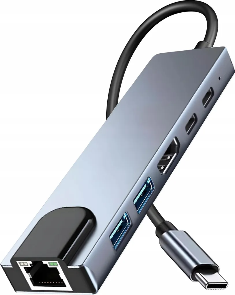 Hub USB-C pour Télétravail avec HDMI 4K et Port Réseau RJ45 MacBook Air