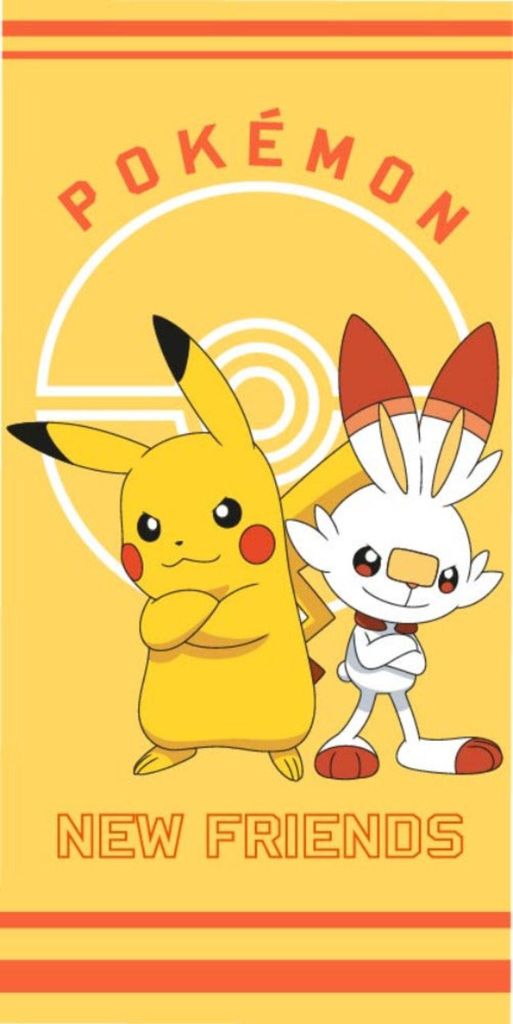 Babyhandtuch Pokémon Pikachu und Scorbunny