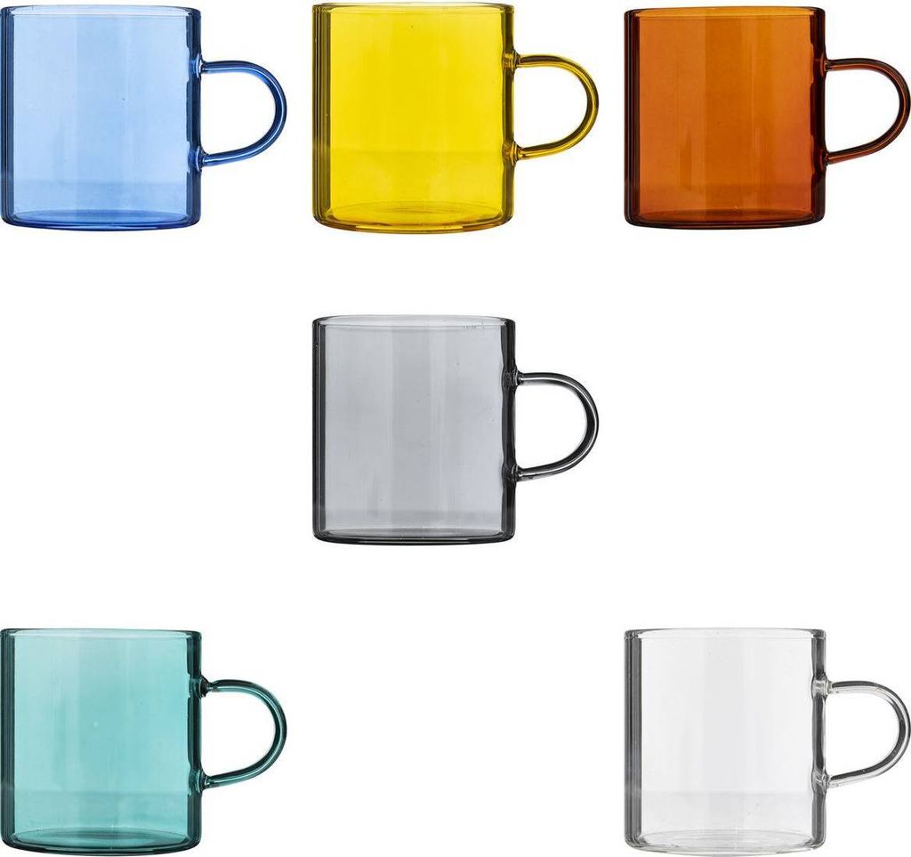 Set aus 6 tassen "mia" farbig 10cl - SG Secret de Gourmet