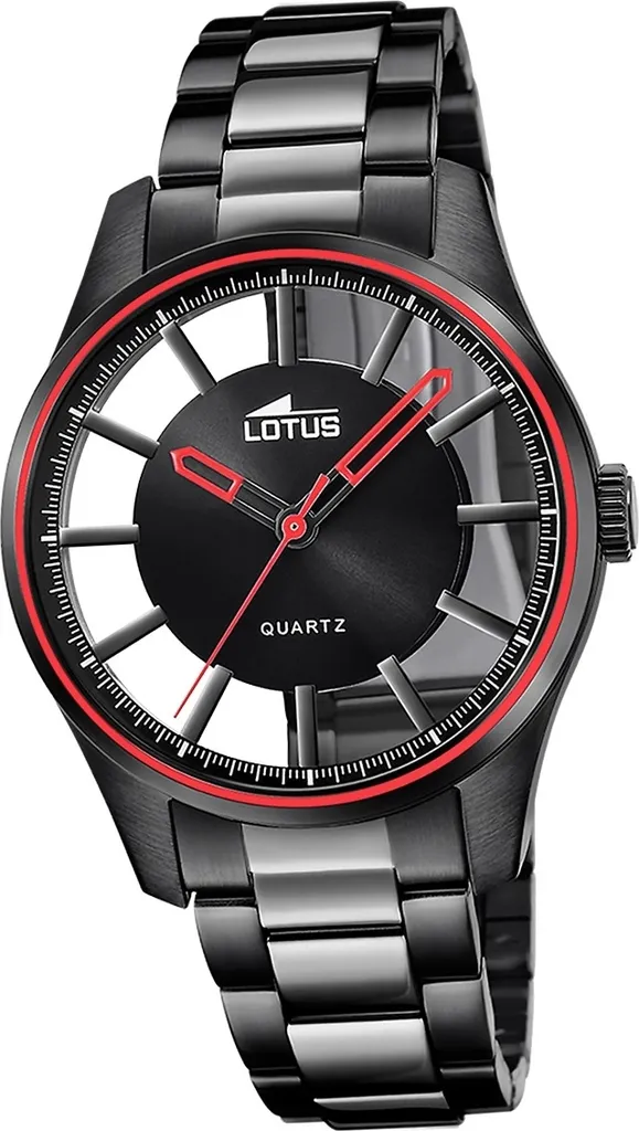 Lotus orologio da uomo in acciaio inossidabile orologio da polso nero Elegant Classic D2UL18905/1