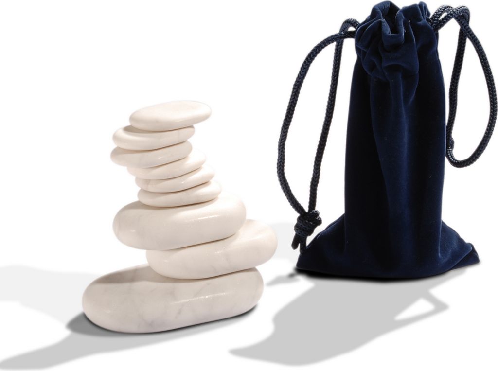 Master Massage 9-tlg. Standard Marmor Stein Cold Stone Kalt Stein Set