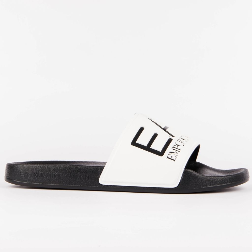 Sandali Del Marchio Ea7 Del Modello Scarpe Beachwear Bianco Immagine del prodotto 