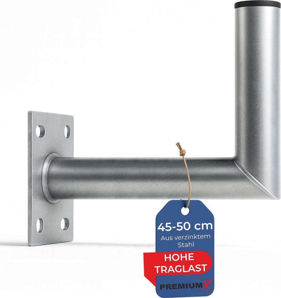 PremiumX 45-50cm Wandhalter Stahl verzinkt SAT Wand Produktbild 