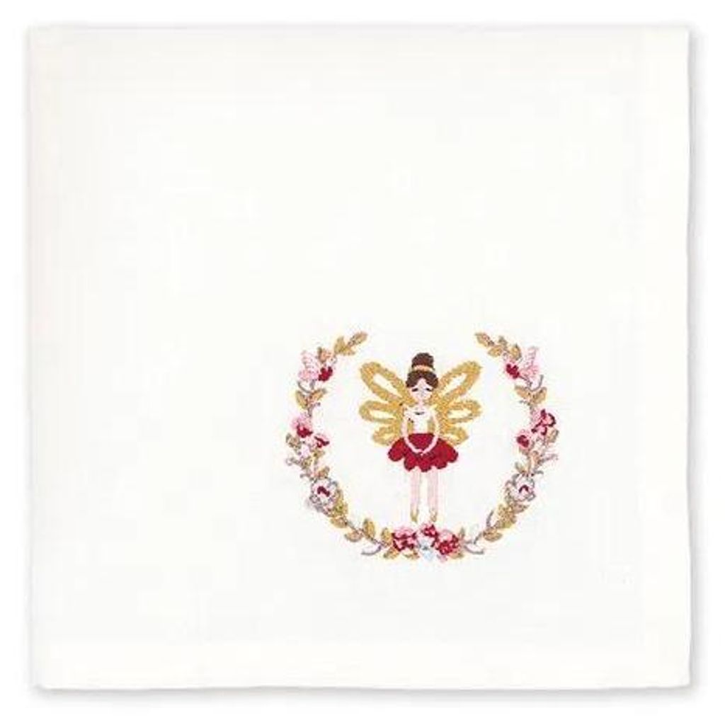 Greengate Cindarella white Stoffserviette mit Stickerei Produktbild 
