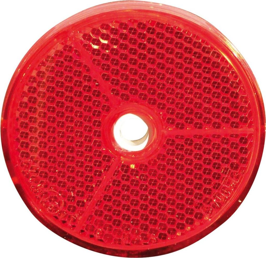 Roter runder Reflektor