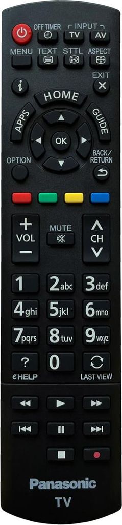 Original TV Fernbedienung für Panasonic TXL24XW6 Fernseher