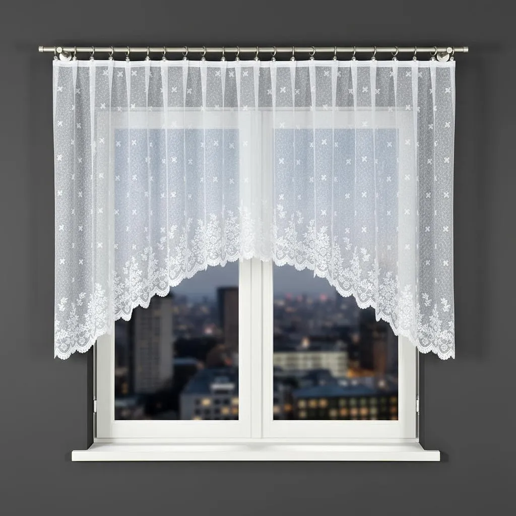 Tendina ad Arco Bianca Karolina 300x120 MyBestHome - Stile Shabby