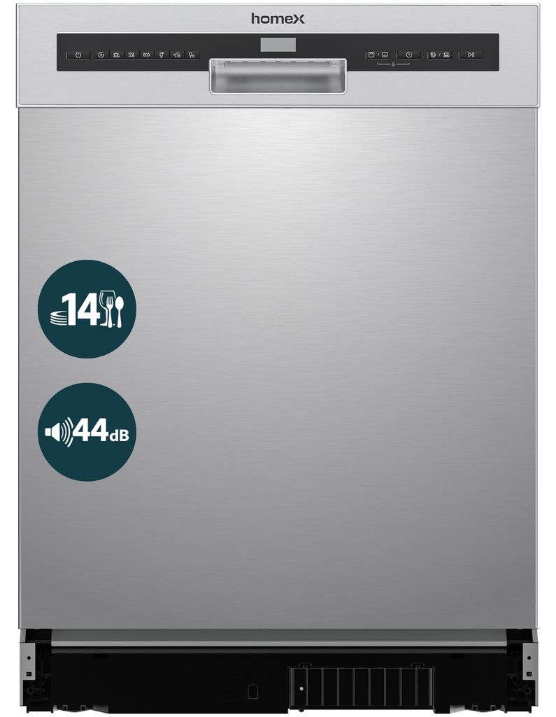 homeX DWBU601444C Geschirrspüler 60 cm Unterbau, Produktbild 
