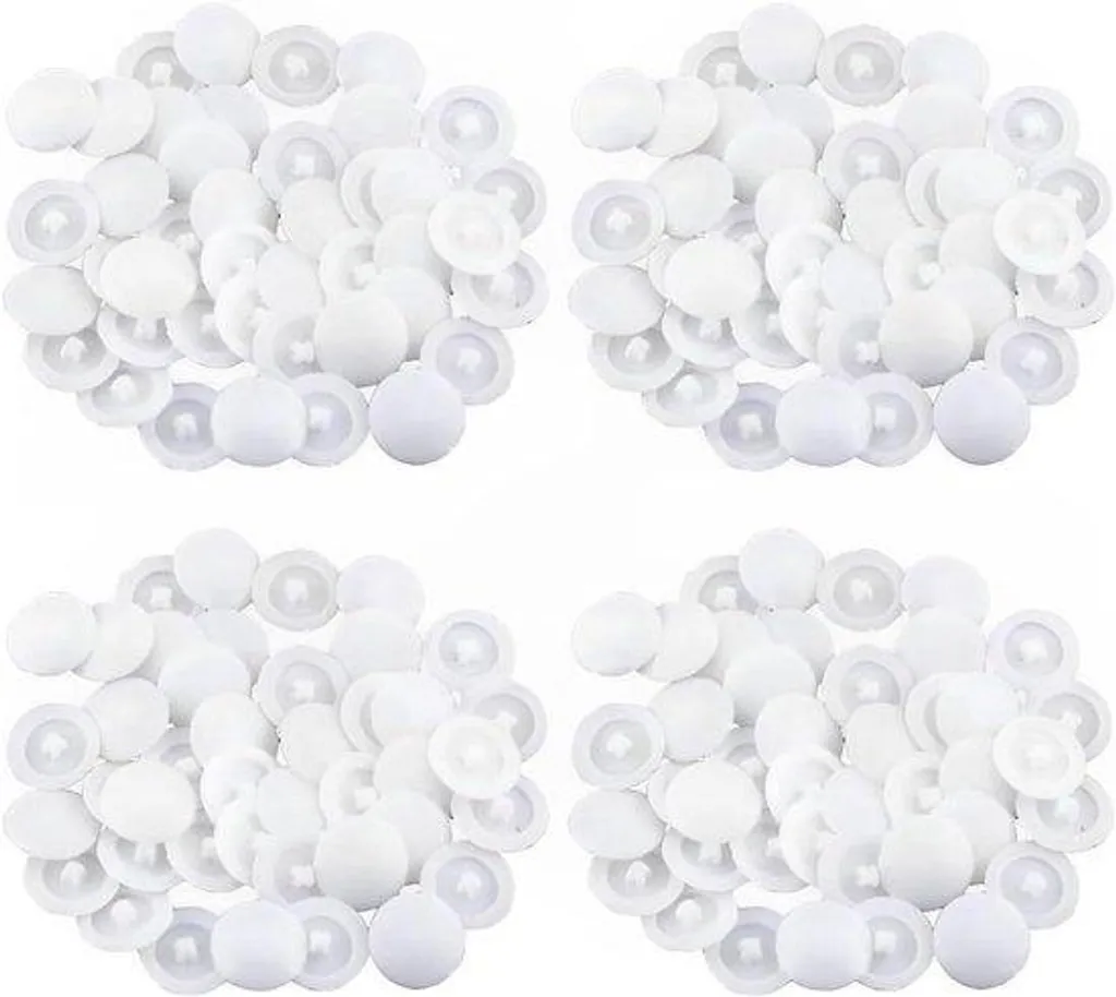 Cache-trous Blancs 11,5 mm Haute Résistance - Lot de 200 Pièces