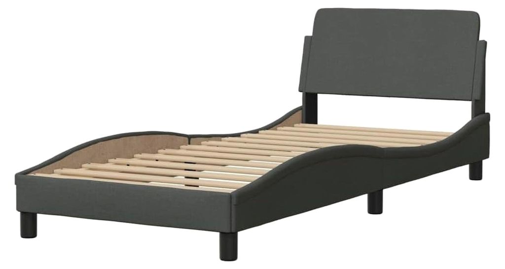 Bettgestell Dover Dunkelgrau 90x190 cm