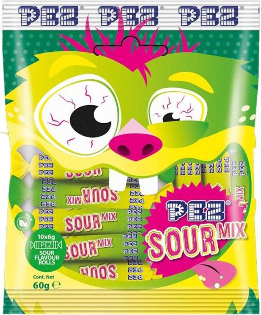 PEZ Sour Mix Rolls 10er Produktbild 