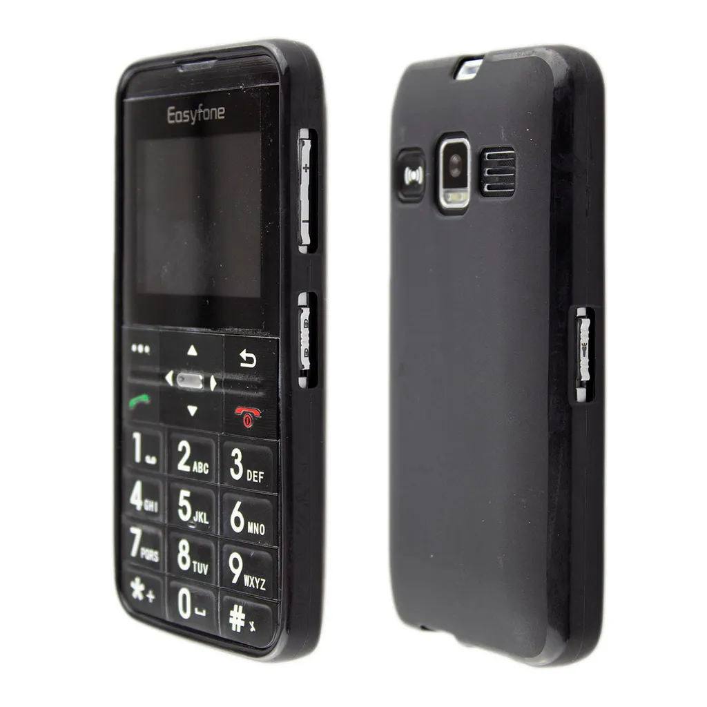 Cover in TPU per Easyfone Prime-A7 nero