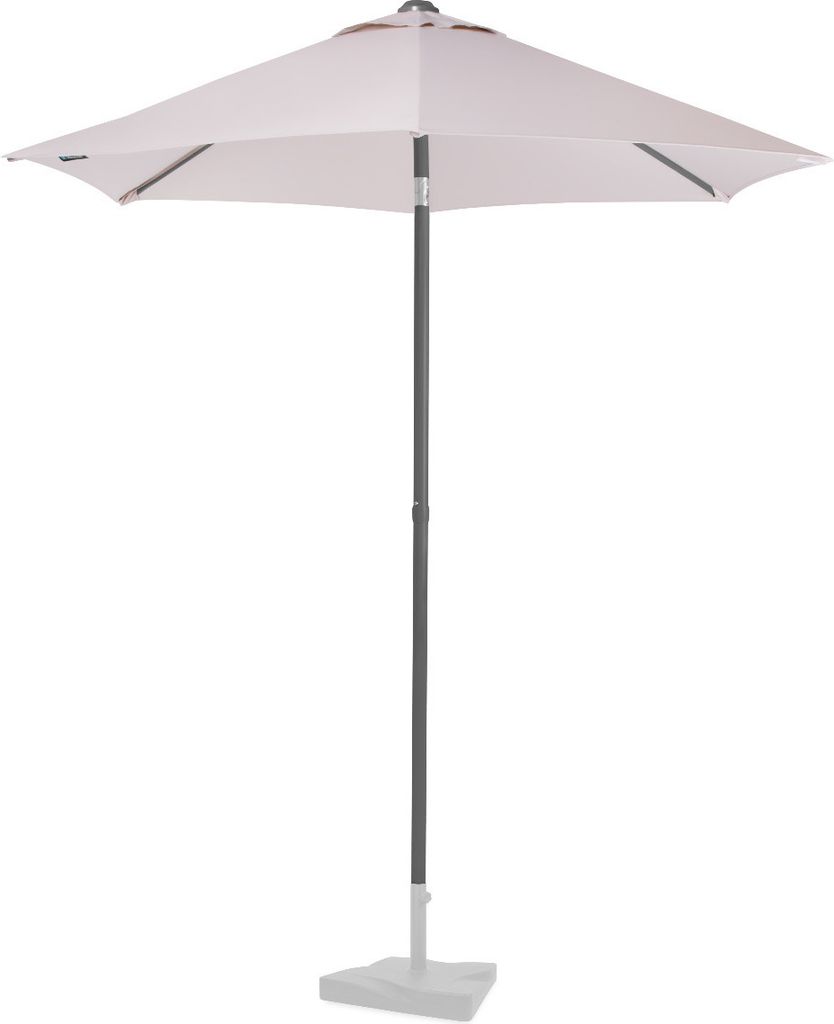 Vonroc Premium-Sonnenschirm Torbole Ø200cm – Robuster Sonnenschirm – UV-beständig – Beige – Inklusive Schutzhülle