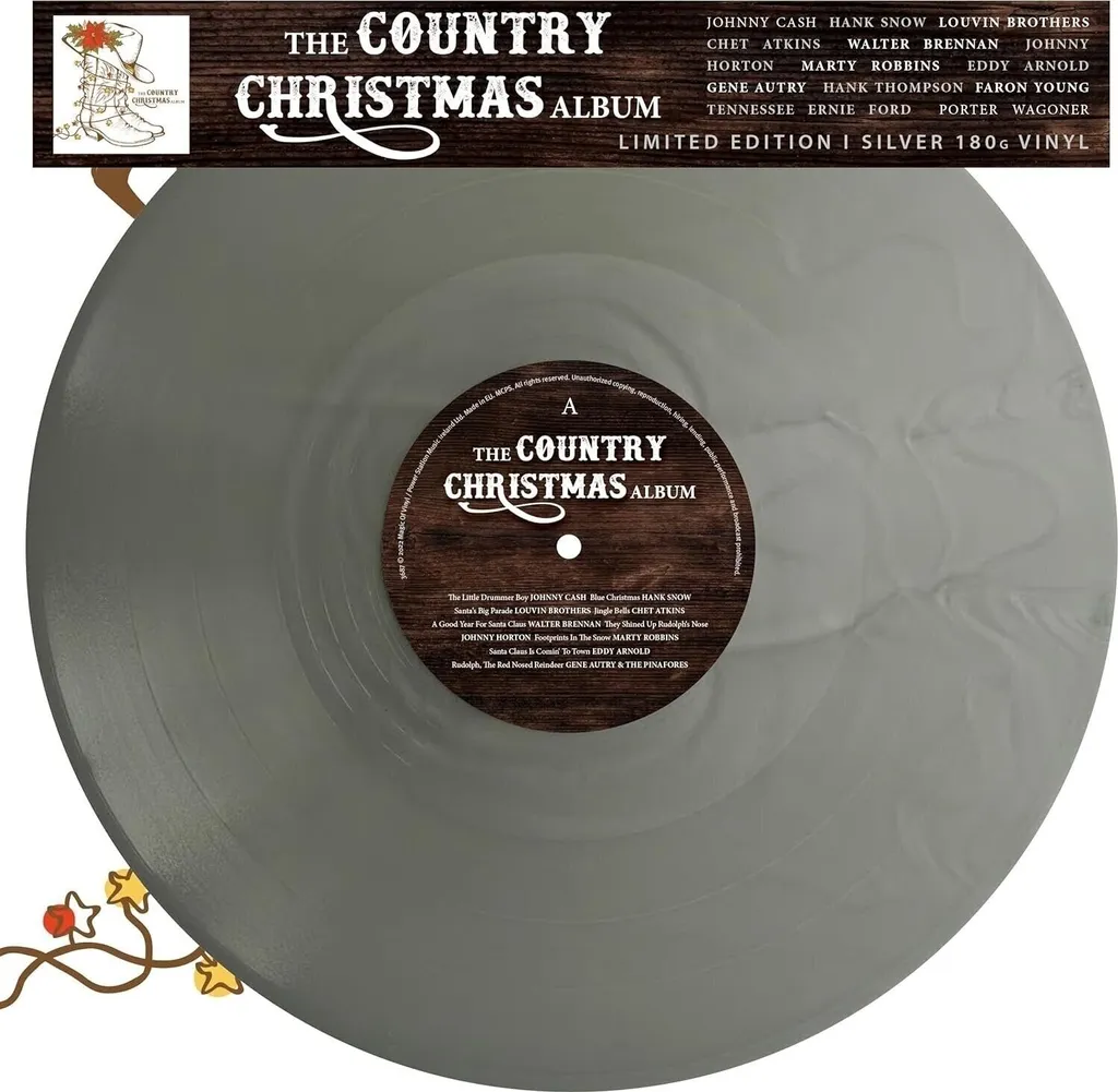 Compilation Noël Country Vinyle Argenté - Retrouvez le Son Analogique