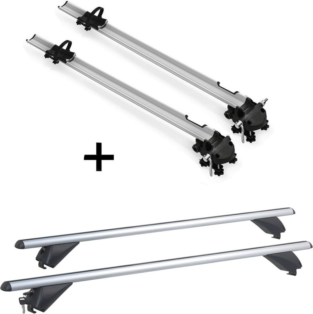 VDP 2X Fahrradträger Bike Pro + Alu Dachträger RB003 kompatibel mit für Mercedes Classe E Kombi (5Türer) ab 2017