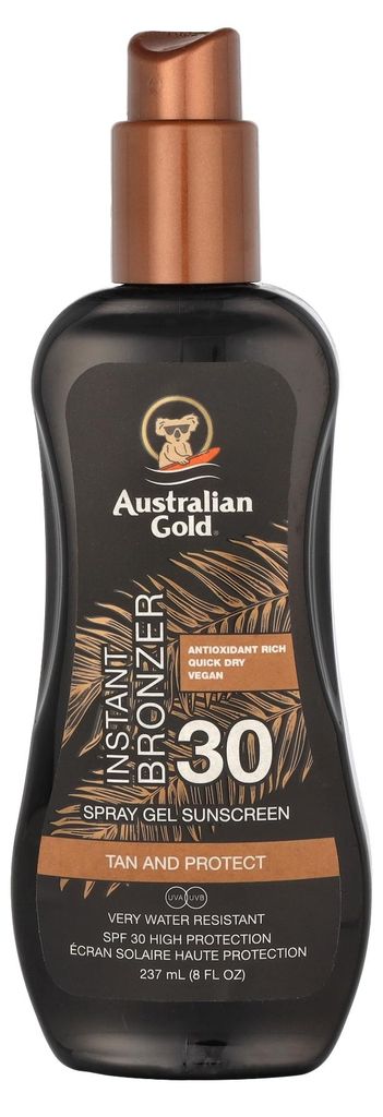Australië Gold Spray Gel Directe Bronzer SPF30 Productafbeelding 