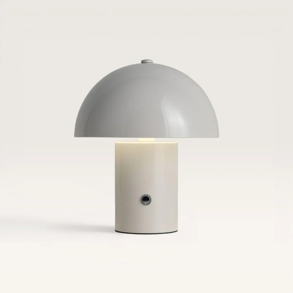 Lampe à poser LED sans fil Civaro LUSENZ coloris blanc cassé déco IP20