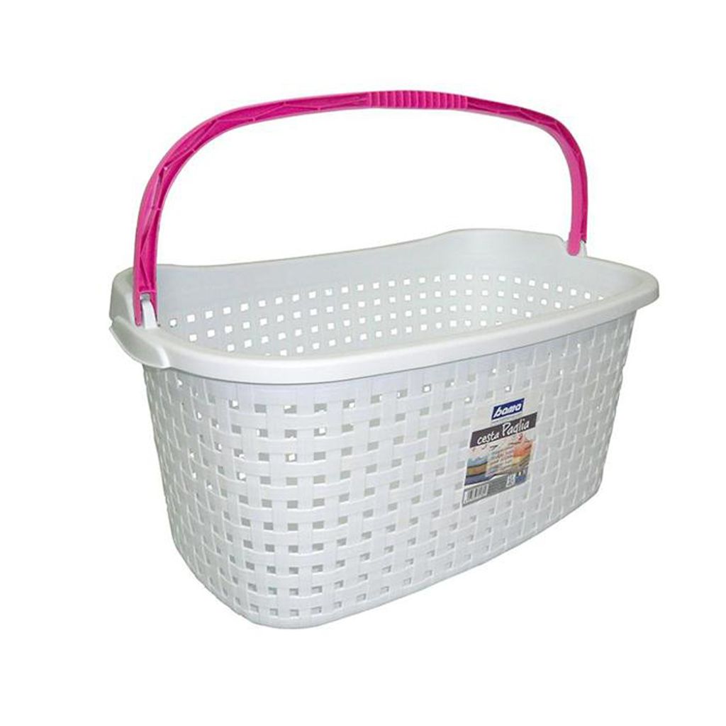 BAMA Wäschekorb PAGLIA, 40 l, weiß Produktbild 