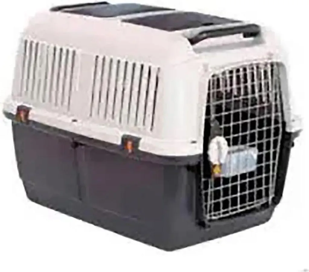 Cage de transport Nayeco Bracco Travel 6 Gris pour grand chien 25-50 kg