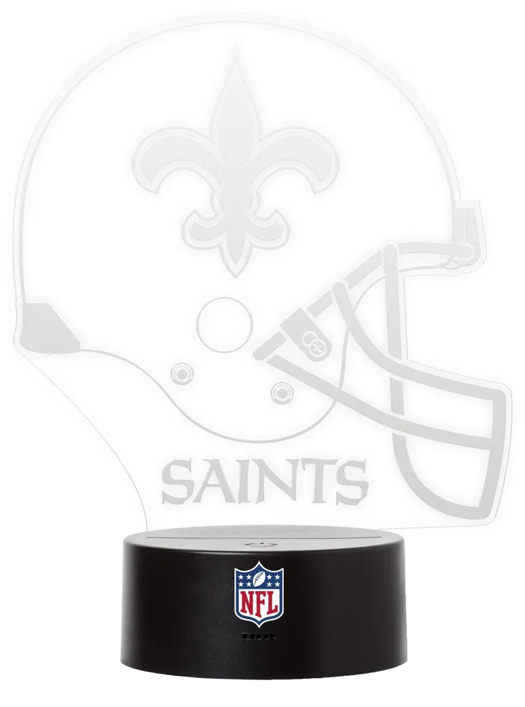 Lampe LED HELM New Orleans Saints NFL - Casque de Football Américain