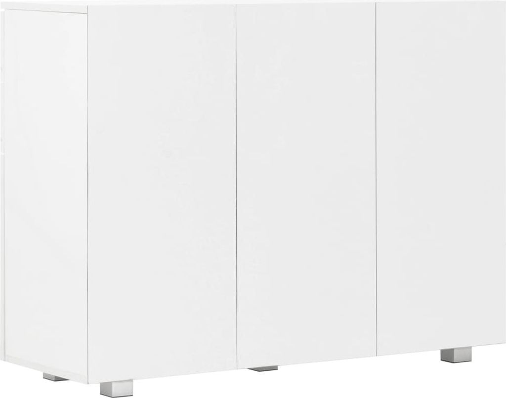 vidaXL Kredens biały wysoki połysk 107 x 35 x 76 cm Zdjęcie produktu 5