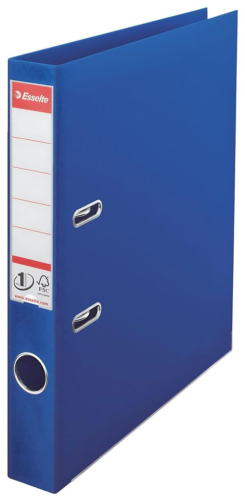 ESSELTE Ordner A4 5cm blau Ordner PlastikHebelmechnik Schlitzen