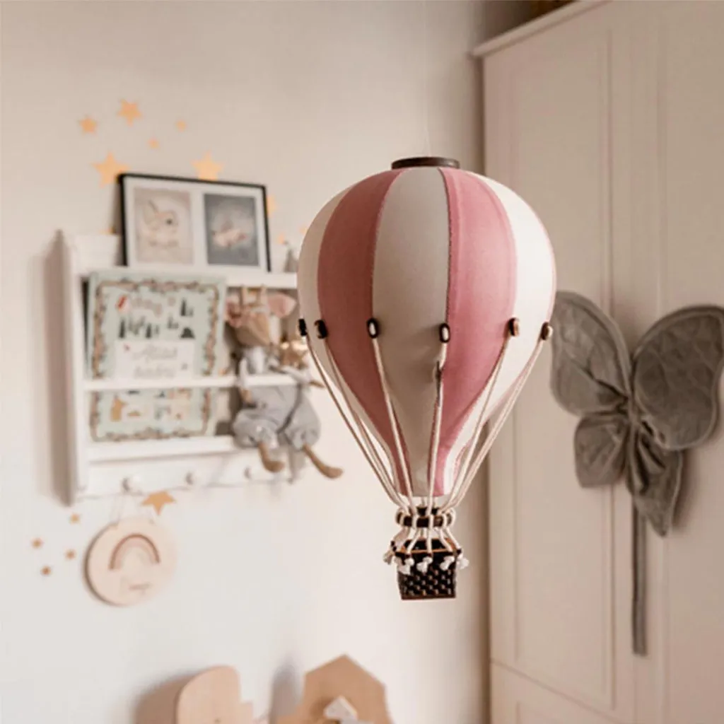 Ballon Déco Multicolore Rose Mint en Coton - Accessoire Mural Enfant - 3