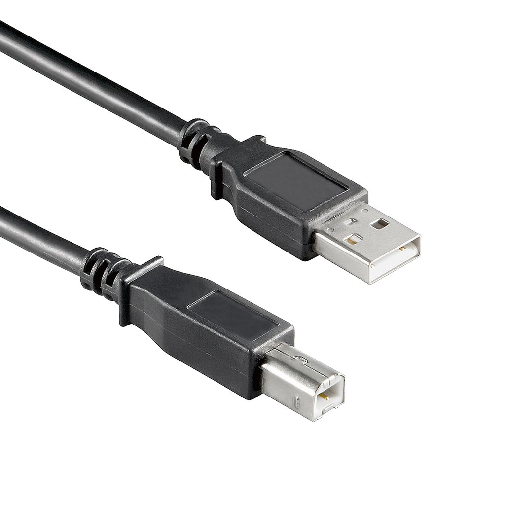 1,8m USB Typ A auf USB Typ B Drucker-Kabel/ Scanner-Kabel schwarz 