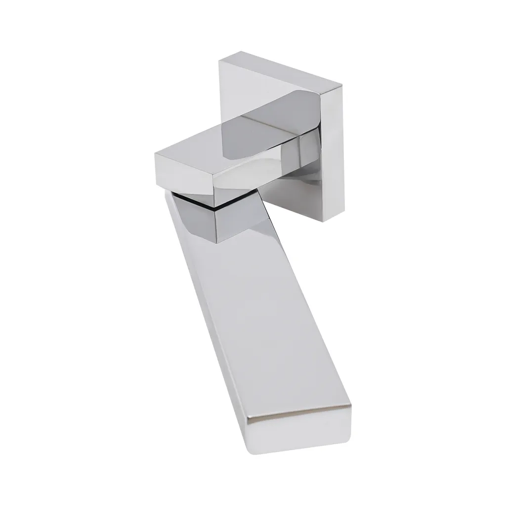 Robinet mural pour baignoire avec bec escamotable argenté gain de place