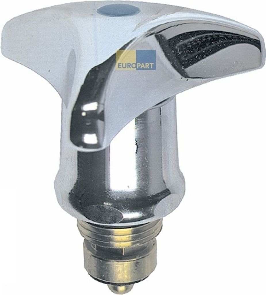 Europart Knebel 3/8" mit Innenoberteil Kaltwasser blau