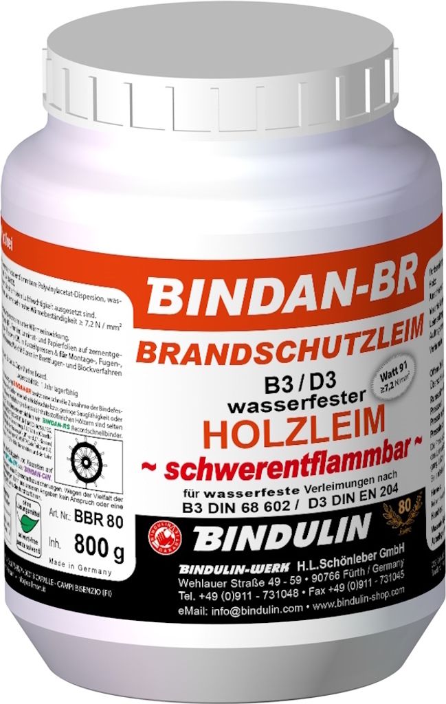 BINDAN-BR Brandschutzleim 800 g PE-Dose