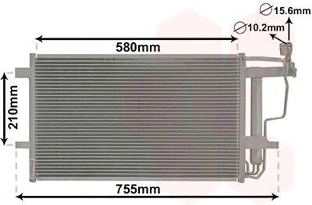 Condenseur de climatisation VAN Wezel 27005242 - Haute Performance