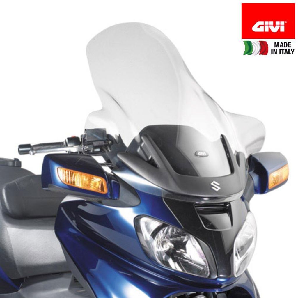 Parabrezza GIVI trasparente 80x72cm per SUZUKI AN 650 Immagine del prodotto 